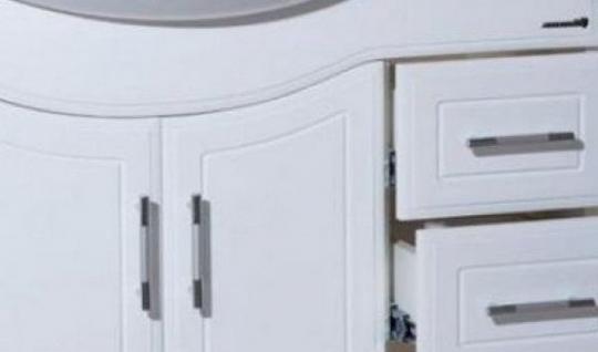 Тумба с раковиной Коралл 85 R белая