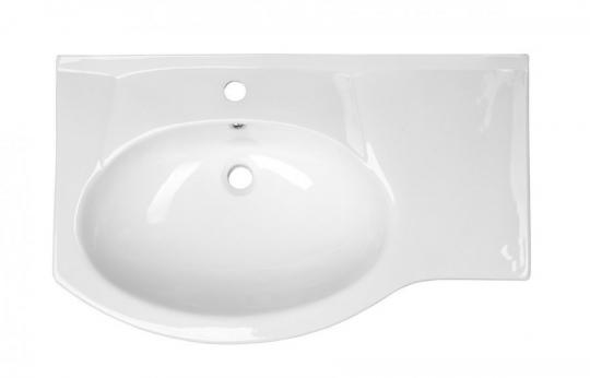 Тумба с раковиной Коралл 85 R белая