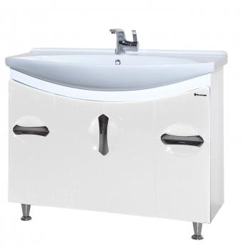 Тумба с раковиной Bellezza Лагуна 105 белый