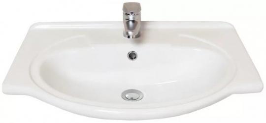 Тумба с раковиной Bellezza Миа 65 белая с ящиком